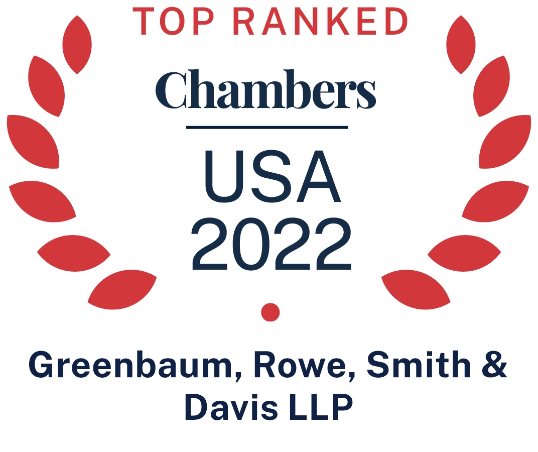 Greenbaum, Rowe, Smith & Davis LLP Ranked in Chambers USA 2022