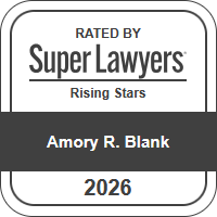 Rated By SuperLawyers Rising Stars Amory R. Blank 2026